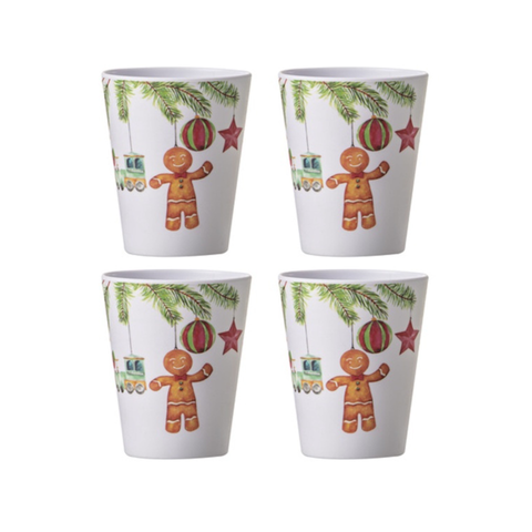 Hanging out for Christmas Cup Set of 4