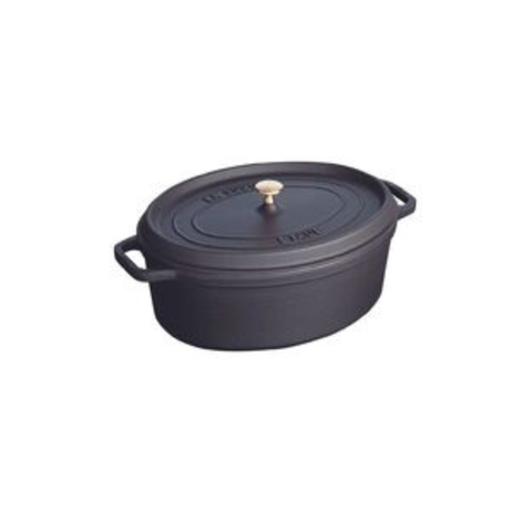 Oval Cocotte - 33cm Black