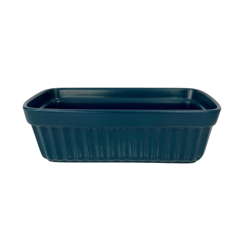 Abode Ink Blue 35cm Oval Handled Baking Dish