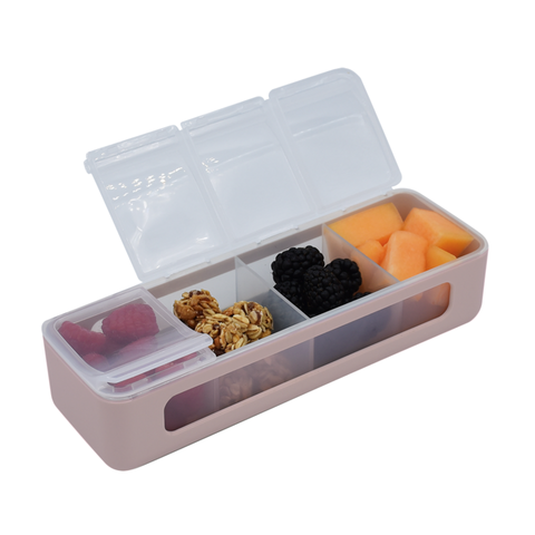 4 Compartment Snackle Box - 3 Colors