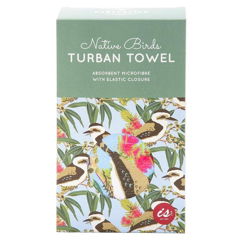 Aus Collection Turban Towel - Birds