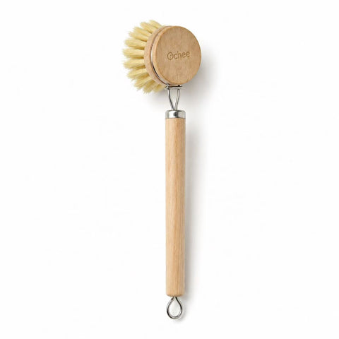Klean Long-Handle Plastic-free Pot/Dish Brush with Replaceable Brush Head