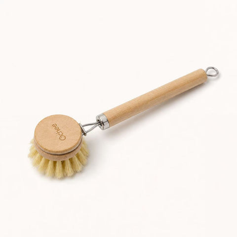 Klean Long-Handle Plastic-free Pot/Dish Brush with Replaceable Brush Head