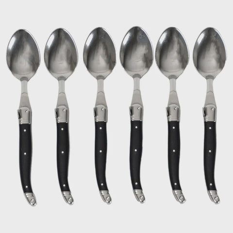 Jn Loose Single Soup/Dessert Spoon - Black