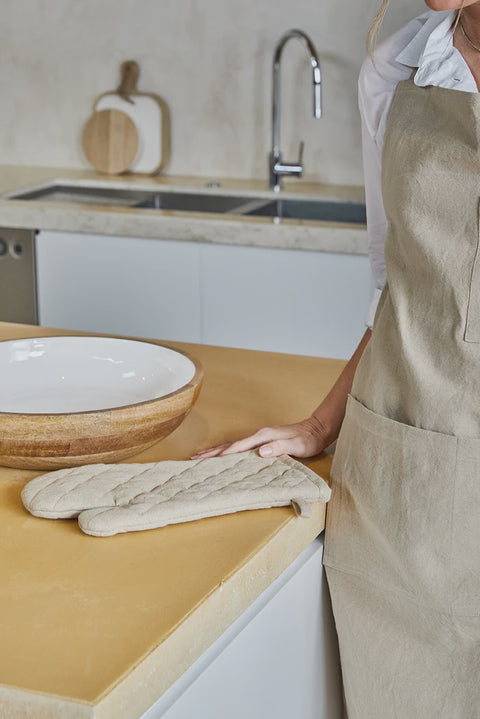 Jules Oven Mitt 19x35x2cm Beige