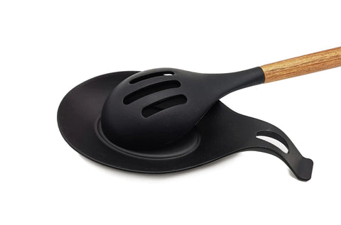Black Silicone Spoon Rest