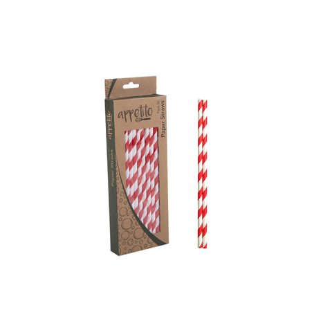 Paper Straws Pack 50 - 4 Colors