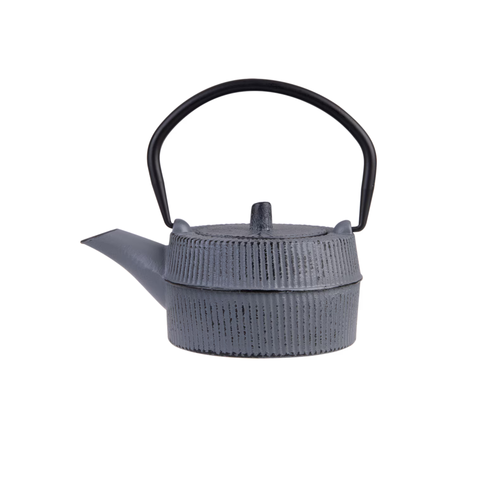 Teaology Cast Iron Teapot 600ml -Beaded White/Gold