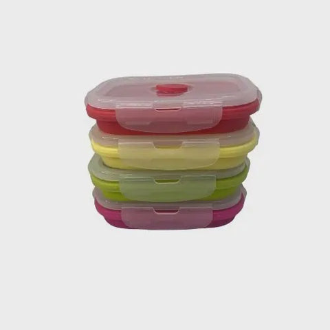 Kuvings Pack & StackCollapsible Food Containers Small 350Ml Rectangular Set Of 4