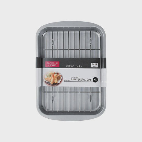 Metal Tempura Tray Fried Food Draining Rack and Tray