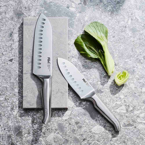 Pro Acacia East/West Santoku Knife Set 2 Piece