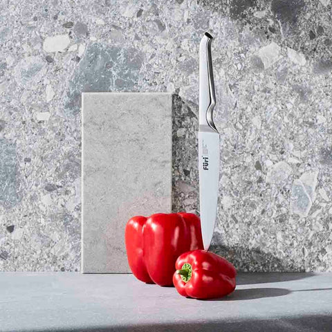 Stone Knife Block Set Snow Terrazzo 5 Piece