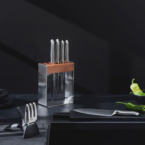 Pro Stainless Steel Knife Block Set 7 Pieces