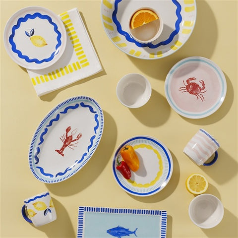 Riviera Side Plate 20.5cm Lemon