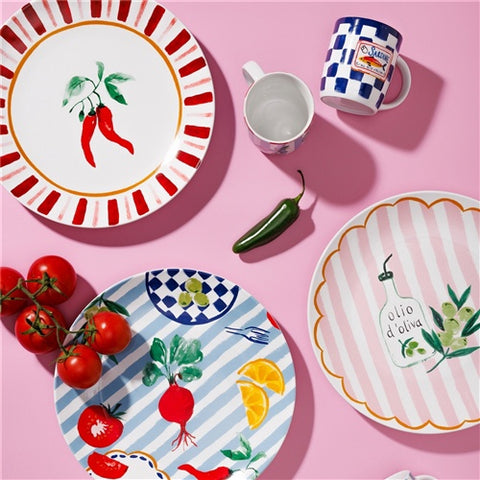 Cucina Round Platter 30cm Chilli
