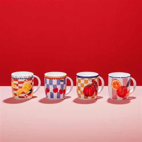 Valentina Mugs 300ml Set of 4 Mix