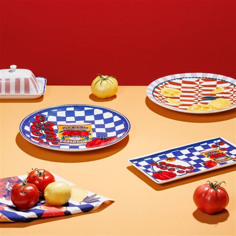 Valentina Rectangular Serve Plate Tomato