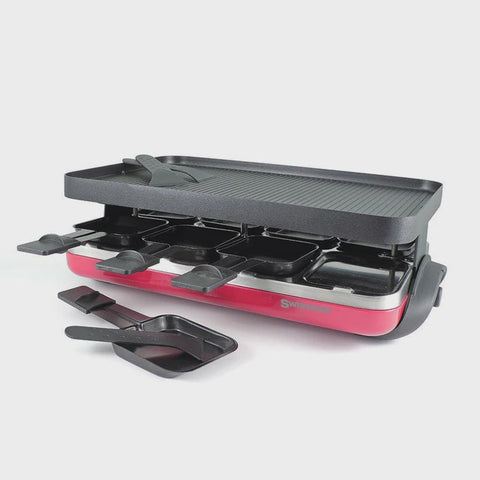 Valais 8 Person Raclette Party Grill With Reversible Grill Plate