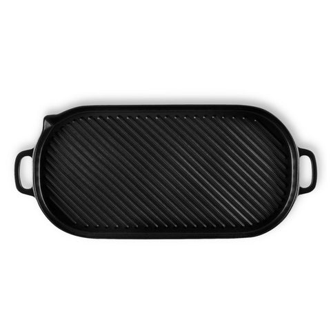 Oval Stove Top Grill 42 x 20cm - Black Onyx