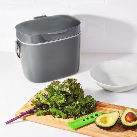 Easy-Clean Compost Bin - Charcoal