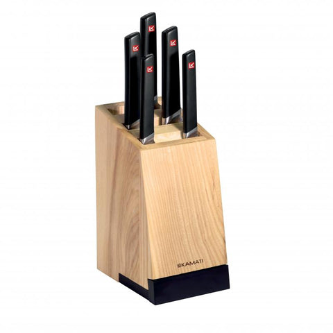 6 Piece Knife Block Set With Tablet Stand