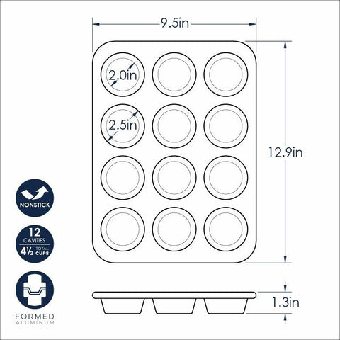 12-Cup Nonstick Muffin Pan