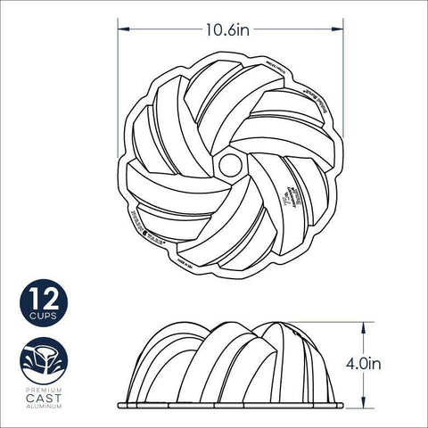 75Th Anniversary Braided Bundt Pan