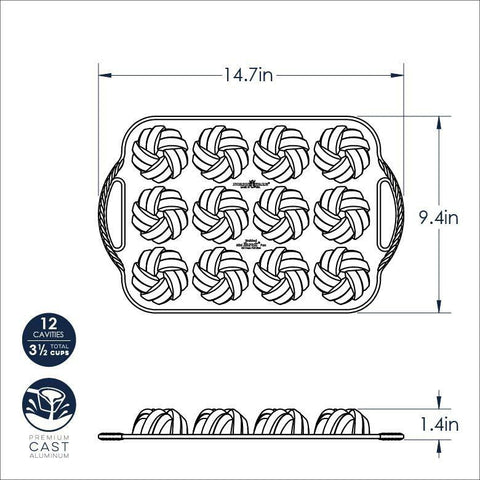 75Th Anniversary Braided Mini Bundt Pan