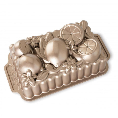 Citrus Blossom Loaf Pan, 25.7 x 14.6 x 8.1cm - Cast Aluminium