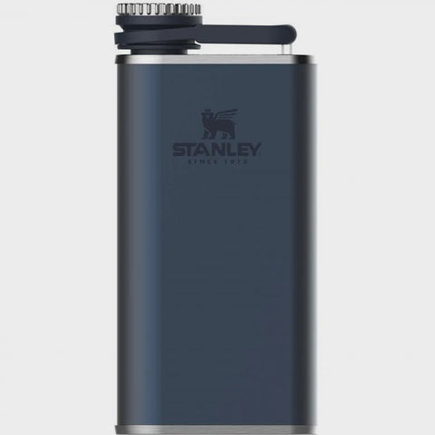 Classic Flask Easy Fill Wide Mouth Flask - 230Ml Black