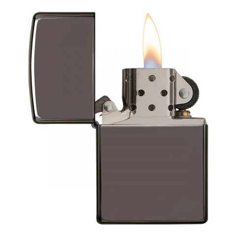 Zippo Black Ice Lighter With Fluid And Flints