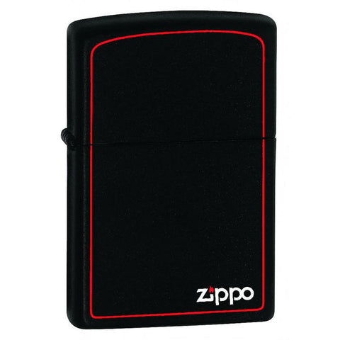 Black Matte With Zippo Print And Border