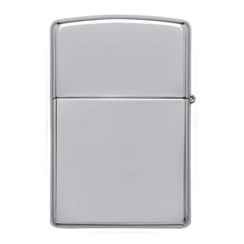 High Polished Chrome Lighter With Fluid And Flints