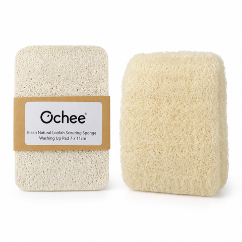 Klean Natural Loofah Scouring Sponge Washing Up Pad  - 7 x 11cm