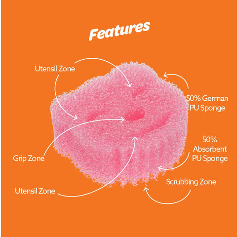 Scrubtastic Scrub & Wipe Sponge 2 Pack