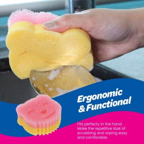 Scrubtastic Scrub & Wipe Sponge DUO  2 Pack
