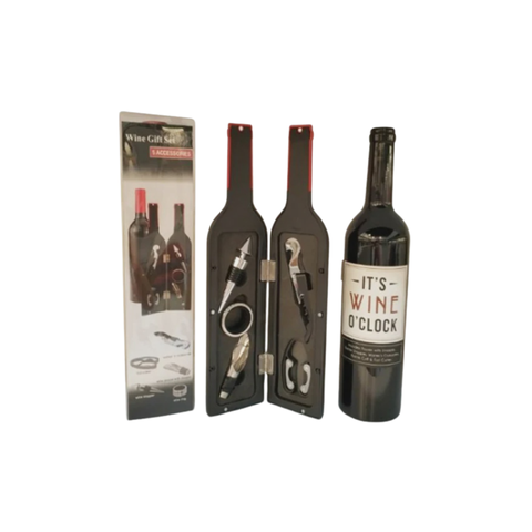Wine Tool Gift Set - 5 pcs in Bottle