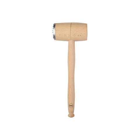 Wooden Meat Hammer Metal End Beech