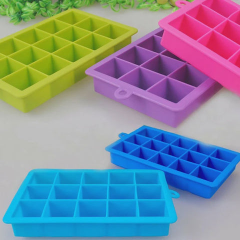15 Holes Silicone Ice Maker - 4 Colors