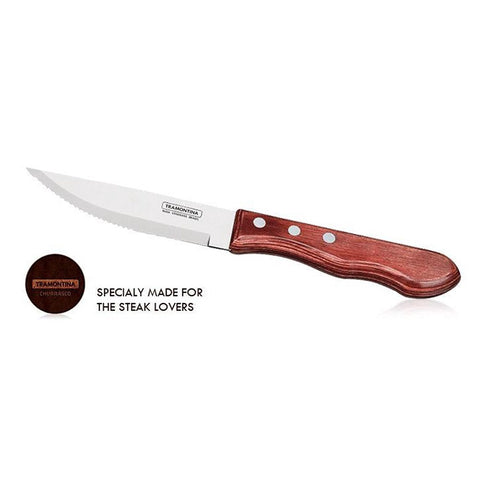 Jumbo Polywood Steak Knives - Red