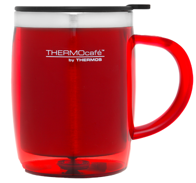 450Ml Thermocafe Stainless Steel Inner, Plastic Outer Desk Mug - 2 Colors