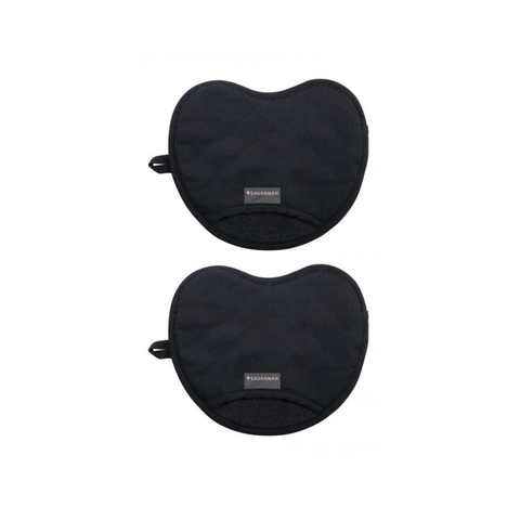 Safe & Snug Oven Mitts Set/2 Black 24X19X1.5cm