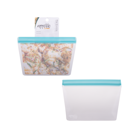 Reusable Fridge/Freezer Stand-Up Bag 2 Cup Blue - 3 Sizes