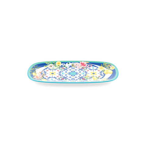 Rectangular Small Tray Flower & Lemon