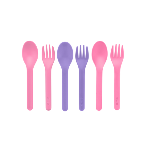 Omie 6 Piece Utensil Set - Pink