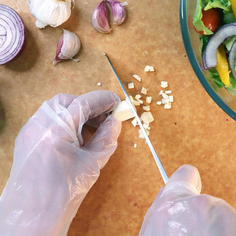 White Magic Eco Basics Compostable Gloves Large 100Pcs