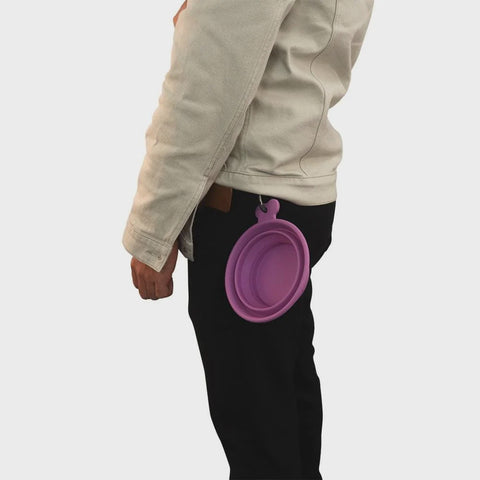 White Magic Pet Care Collapsible Travel Bowl