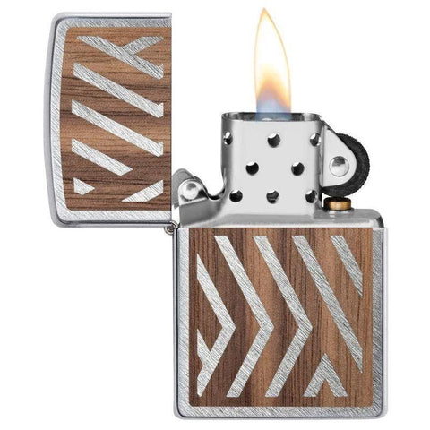 Walnut Emblem Herringbone Sweep