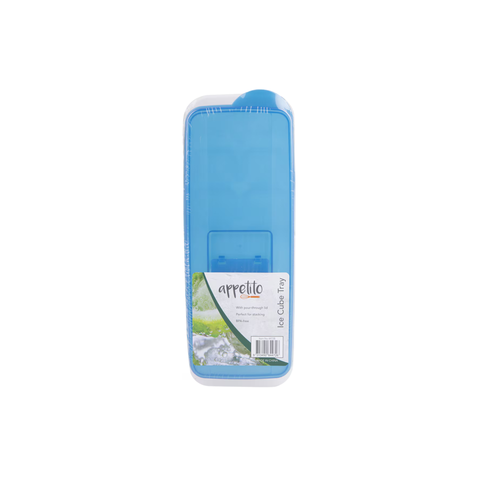 Appetito Ice Cube Tray With Pour Through Lid Blue