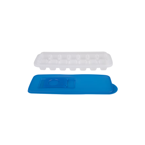 Appetito Ice Cube Tray With Pour Through Lid Blue